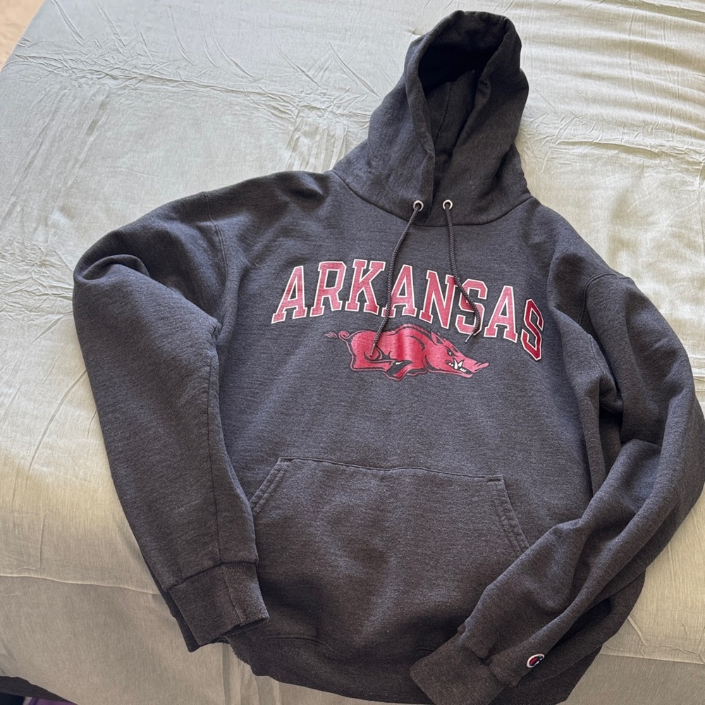 Champion Arkansas Charcoal Hoodie